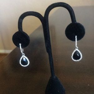 COPY - Black jet crystal earrings